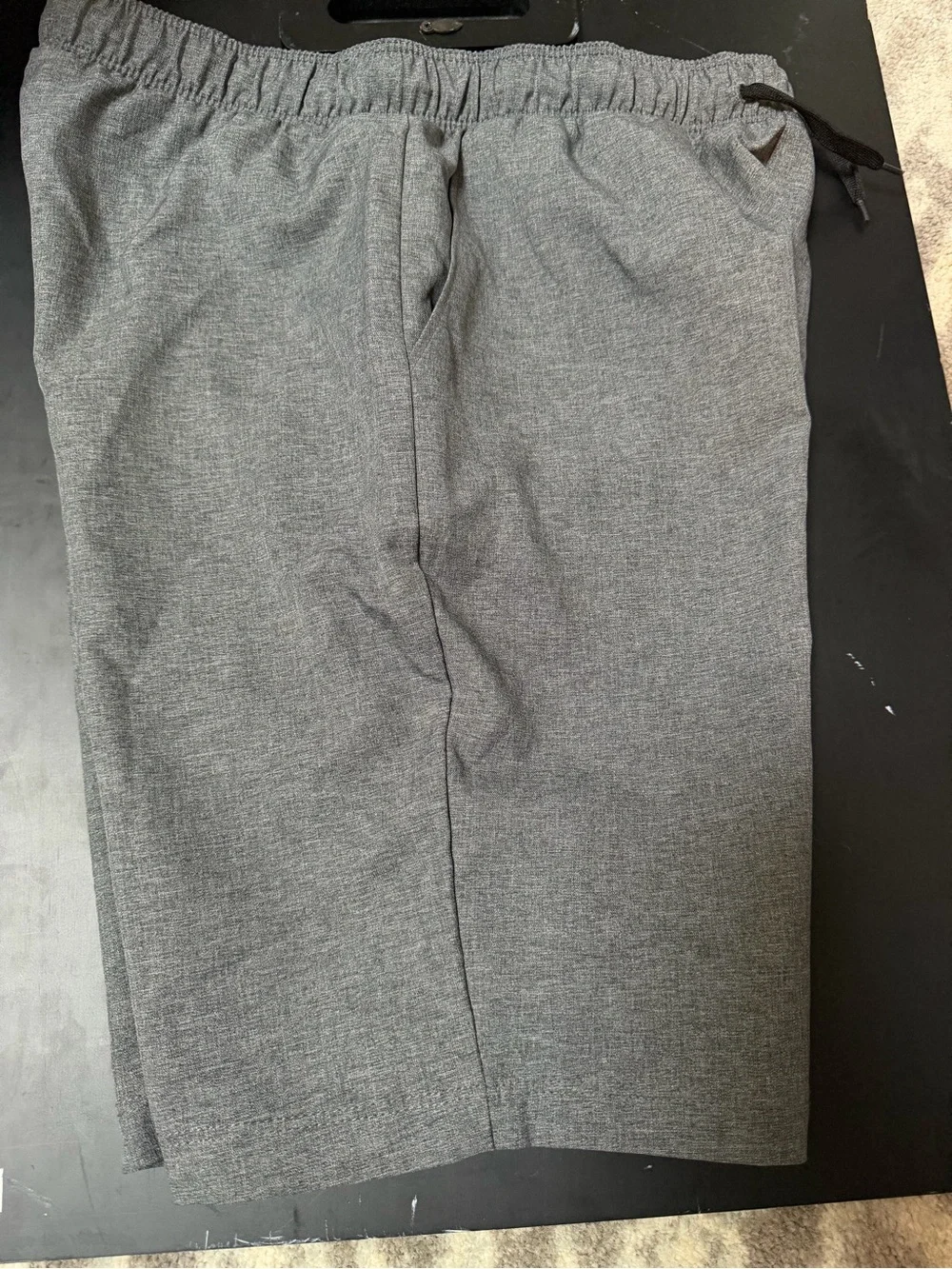 Hurley Gray Elastic Waistband Drawstring Comfortable Dress Shorts